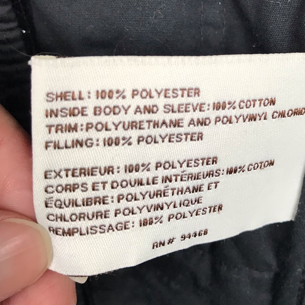 Laundry By Design XS Black Quilted Tied Jacket - Picture 6 of 7
